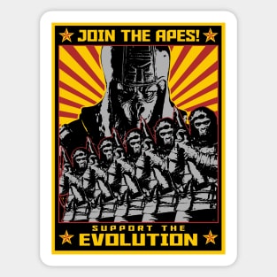 Planet of the Apes propaganda poster - 4.0 Sticker